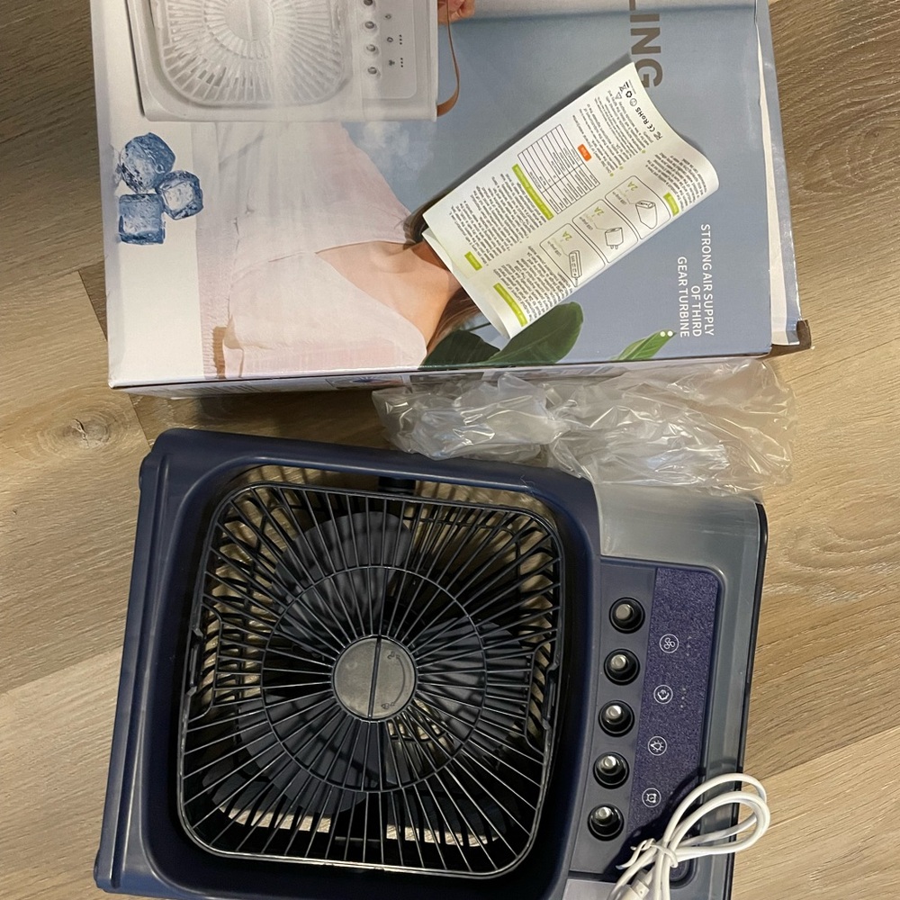 Portable Air cooling fan Gray